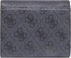 Guess Guess, Coal Valy, Polyester, Wallet, Small Trifold, Black, Gray, For Women For Women 1