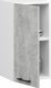 Fabryka Mebli Akord WISZĄCA SZAFKA KUCHENNA OLIWIA W 40cm BIAŁA / BETON 2