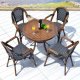 King Home Krzesło CAFE PARIS brązowe rattan 14