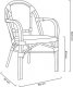 King Home Krzesło CAFE PARIS brązowe rattan 17