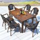King Home Krzesło CAFE PARIS brązowe rattan 3