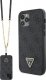 Guess Etui Guess GUHCP12MP4TDSCPK Apple iPhone 12/12 Pro hardcase Crossbody 4G Metal Logo czarny/black 1