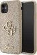 Guess Guess GUHCN61HG4SGD iPhone 11 / Xr 6.1" złoty/gold hardcase Glitter Script Big 4G 1