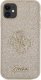 Guess Guess GUHCN61HG4SGD iPhone 11 / Xr 6.1" złoty/gold hardcase Glitter Script Big 4G 3