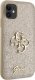 Guess Guess GUHCN61HG4SGD iPhone 11 / Xr 6.1" złoty/gold hardcase Glitter Script Big 4G 4