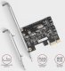 Kontroler Axagon PCES-SJ2 Kontroler PCIe 2x wewnętrzny port SATA 6G, chipset JMB582 SP & LP 2