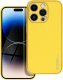 OEM Futerał LEATHER Case skórzany do IPHONE 14 PRO żółty 1