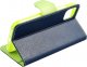 OEM Kabura Fancy Book do SAMSUNG A14 4G / A14 5G granatowy / limonkowy 3