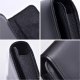 OEM Skórzana uniwersalna kabura pozioma do paska - ROYAL / czarny - Rozmiar M - do IPHONE 12 MINI / 13 MINI / SAMSUNG A40 / S8 / XIAOMI 12 / Redmi 5A 4