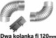 TopStoc Zestaw dwa kolanka do rur piecowych 120mm fi 2