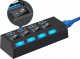 HUB USB Verk ROZGAŁĘŹNIK ROZDZIELACZ PORTÓW HUB USB 4X USB 3.0 5