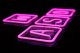 PREYON Neon gamingowy LED ścienny WASD Purple Eye Bait (PBEB28WD) 1