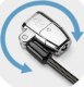 Linka zabezpieczająca Kensington Blokada do laptopa ClickSafe 2.0 3-in-1 Keyed T-Bar, Nano, Wedge 9