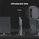 Aeno AENO Premium Eco Smart Heater, 700W, Tempered glass, Infrared+convection heating type, LED display, Plug type: Europe (E/F type), GREY 9