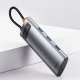 HUB USB Baseus Hub 7w1 Baseus Gleam, USB-C do 1x HDMI4K 60Hz + 3x USB3.0 + 1x PD + 1x SD/TF (szary) 5