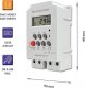 Qoltec Elektroczniczny programator czasowy na szynę DIN PC0629 9