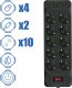 Listwa zasilająca Heckermann Listwa zasilająca Heckermann F35U + Kabel USB A-C AD-609CTS + Kabel USB C-C 610CC 7