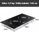 Płyta wolnostojąca Jago JAGO Płyta szklano-ceramiczna, 1200/1800 W 10