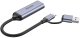 Adapter USB Unitek V1167A USB-C - HDMI + USB-A Srebrny  (V1167A) 5