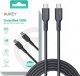 Kabel USB Aukey USB-C - USB-C 1 m Czarny (CB-SCC101 BK) 1