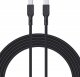 Kabel USB Aukey USB-C - USB-C 1.8 m Czarny (CB-KCC102 BK) 1