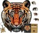 WOOD YOU DO DREWNIANE EKO PUZZLE DLA DOROSŁYCH TYGRYS A4 140 1