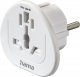 Hama Adapter Podróżny Gniazdo Uniwersalne -> Wtyk EU Biały 1