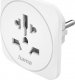 Hama Adapter Podróżny Gniazdo Uniwersalne -> Wtyk EU Biały 2