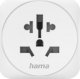 Hama Adapter Podróżny Gniazdo Uniwersalne -> Wtyk EU Biały 3