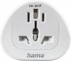Hama Adapter Podróżny Gniazdo Uniwersalne -> Wtyk EU Biały 4