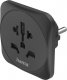 Hama Adapter Podróżny Gniazdo Uniwersalne -> Wtyk EU Czarny 1