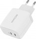Ładowarka Ricomm Ładowarka sieciowa 65W GaN Ricomm RC652 EU, 2xUSB-C + kabel USB-C 2.1m 2