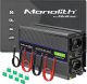 Przetwornica Qoltec Przetwornica napięcia Monolith 4000 MS Wave | 12V na 230V | 2000/4000W | USB 8
