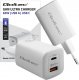 Ładowarka Qoltec Ładowarka sieciowa 65W GaN ULTRA | 5-20V | 2.25-3.25A | 1 x USB typ C PD | 1 x USB QC 3.0 | Biała 6