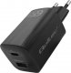 Ładowarka Qoltec Ładowarka sieciowa 65W GaN ULTRA | 5-20V | 2.25-3.25A | 1 x USB typ C PD | 1 x USB | Czarna 2