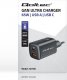 Ładowarka Qoltec Ładowarka sieciowa 65W GaN ULTRA | 5-20V | 2.25-3.25A | 1 x USB typ C PD | 1 x USB | Czarna 4