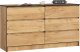 Fabryka Mebli Akord Komoda K 140 cm 6 szuflad - dąb craft 1