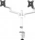 Neomounts Uchwyt biurkowy na 2 monitory 17" - 27" (DS60-425WH2) 1