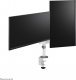 Neomounts Uchwyt biurkowy na 2 monitory 17" - 27" (DS60-425WH2) 3