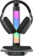PREYON Stojak na słuchawki Heron Beak RGB, ładowarka, hub USB (PHB41B) 1