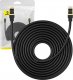 Baseus Kabel sieciowy kat. 8 Baseus Ethernet RJ45, 40Gbps, 10m (czarny) 1