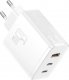 Ładowarka Baseus Ładowarka sieciowa Baseus OS-Cube Pro 2xUSB-C + USB, 65W (biała) 2