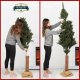 Kadax Choinka sztuczna 160 cm Świerk Na Pniu Naturalny 11