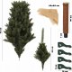 Kadax Choinka sztuczna 180 cm Świerk Na Pniu Naturalny 4