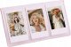 Ramka LoveInstant Ramka Stojąca Na 3 Zdjęcia Do Aparatów / Drukarek Drukujących Na Papierze Zink / Fuji Instax Mini - Różowa 4