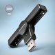 Axagon CRE-SMPA PocketReader - Składany kieszonkowy czytnik Smart Card / ID Card USB-A 3