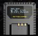 Ładowarka Nitecore Ładowarka Usb Na 2x Akumulator Sony Np-bx1 Npbx1 + Ekran Lcd / Nitecore Usn2 6