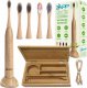 Szczoteczka ZAPP-MED Sonic Bamboo Clean + Etui + 5 końcówek Beżowa 1