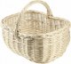 Kadax KADAX Koszyk Wiklinowy Zakupy Grzyby Kosz Biały 12