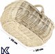 Kadax KADAX Koszyk Wiklinowy Zakupy Grzyby Kosz Biały 4